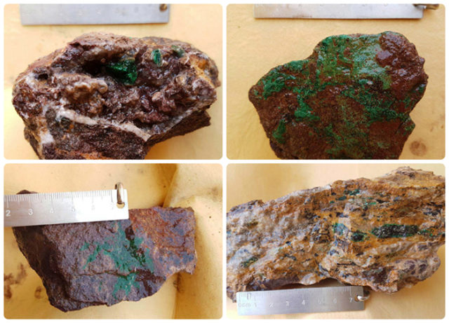 Rock chip samples copper cobalt Clancy Exploration