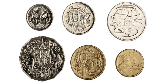 Nickel Australian currency coins