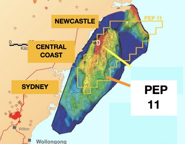 Petroleum Exploration Permit 11 PEP11 BPH Energy gas map NSW