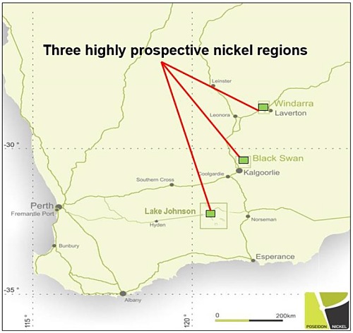 Three highly prospective nickel regions Western Australia